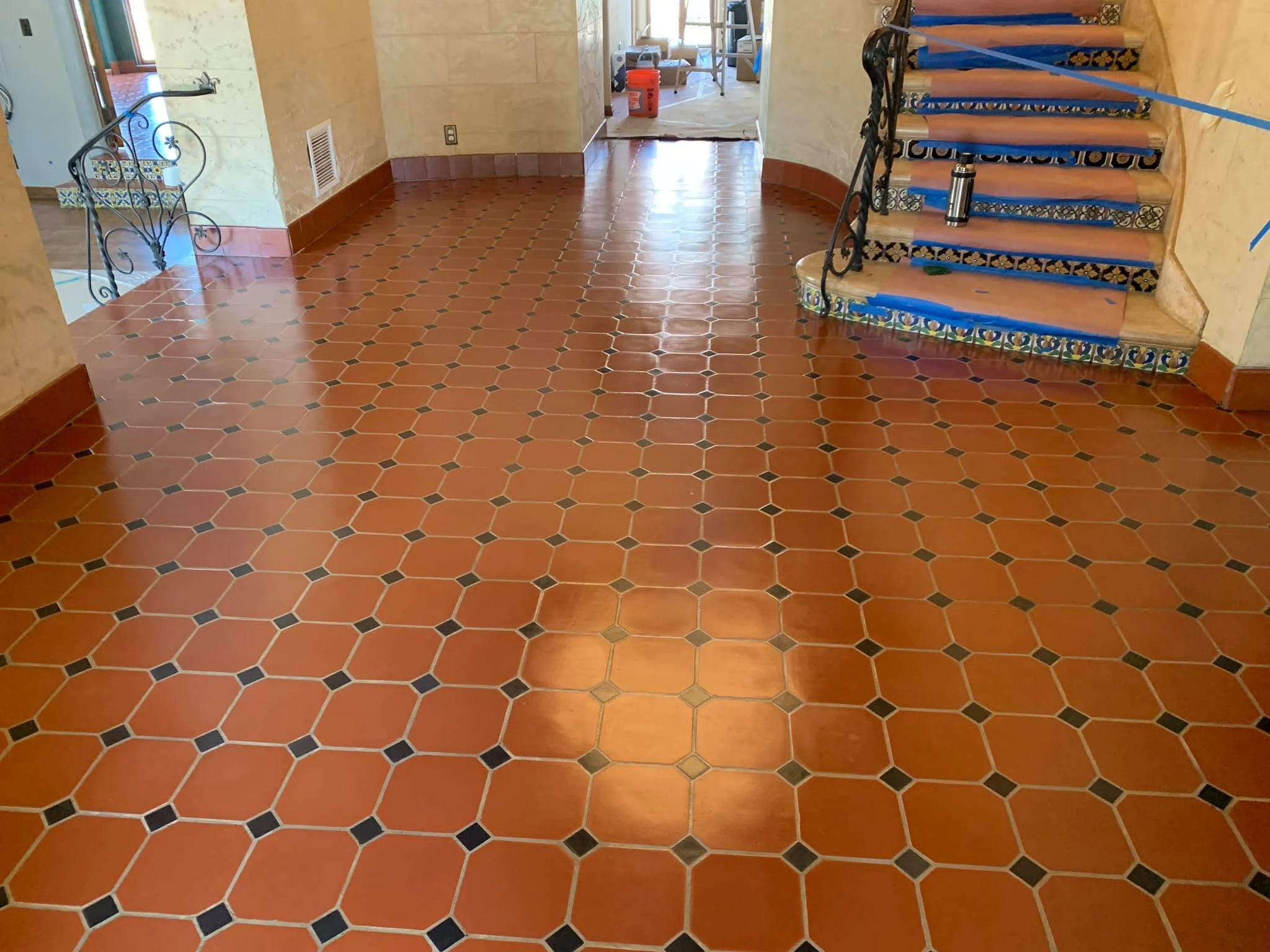 Polished finish on a residential surface